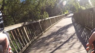 Biking in the Darebin Creek Trail 5th May 2020
