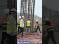 Installing Mega Pile Rebars on Mountain Terrain 🤯🏗️ #concrete #concretework