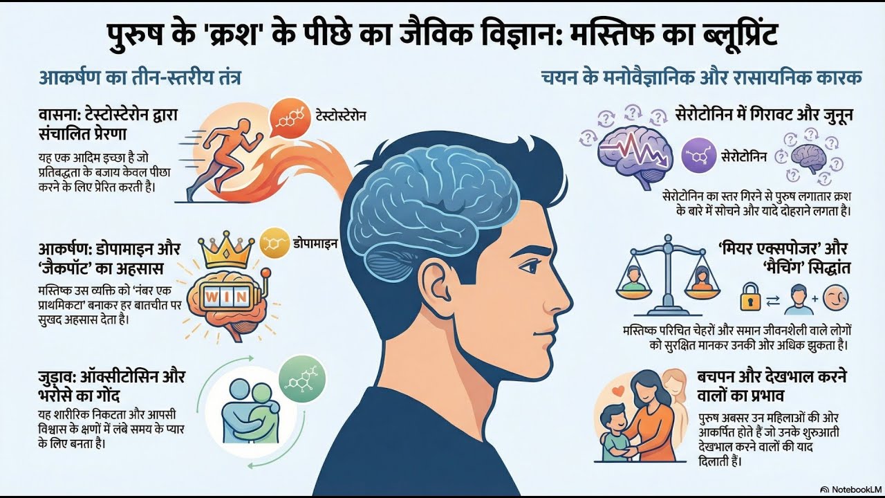 How a man's brain picks his crush (Hindi)