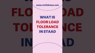 Floor Lod Tolerance in STAAD Pro Connect Edition#floorloadtolerance screenshot 2