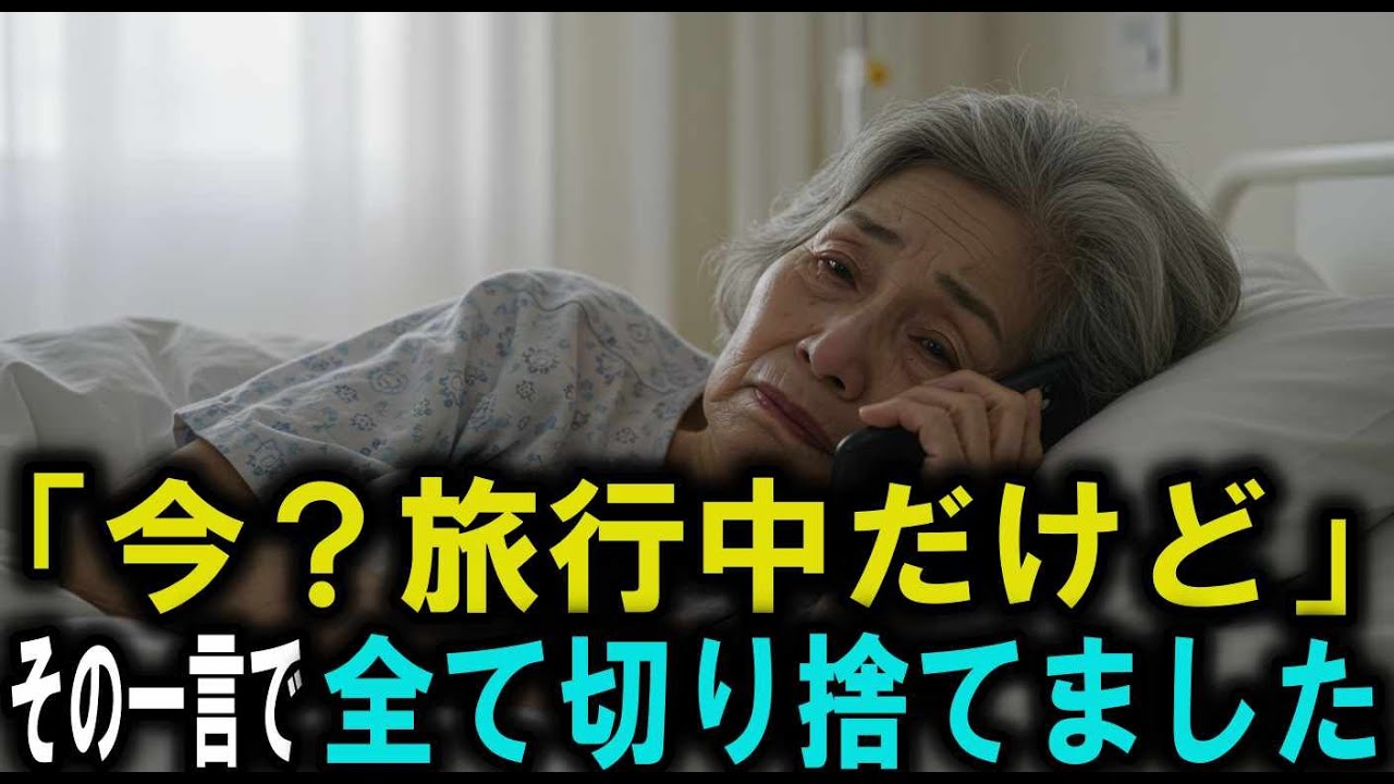 「母さんの入院？俺たち旅行中だから」薄情な息子夫婦にすべて断ち切ることにしました