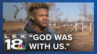 Returning to home where family survived Mayfield tornado