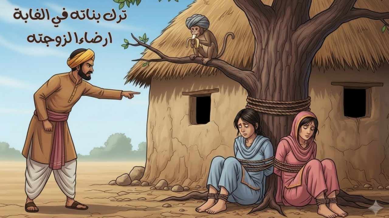 قصة الرجل الذي ترك بناته في الغابة ارضاءا لزوجته .قصة وعبرة