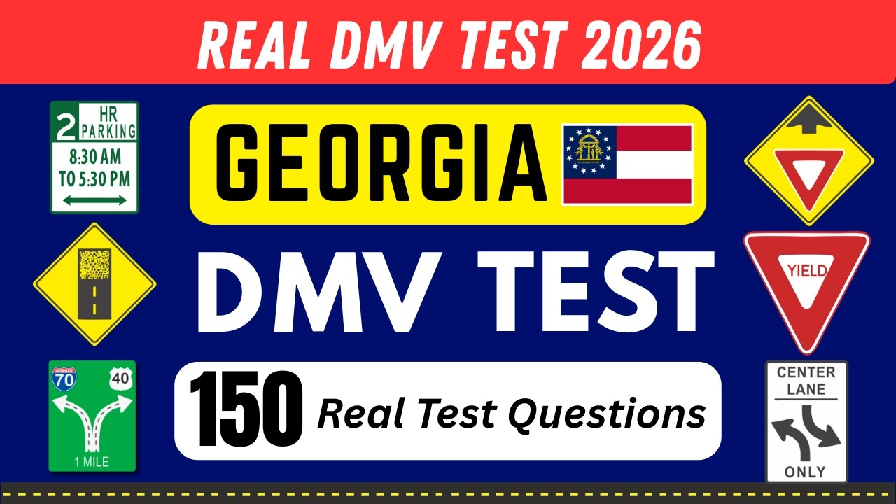 150 Real Test Questions for Georgia DMV Test 2026 | Georgia DMV Written ...