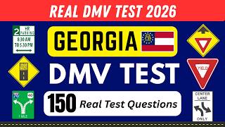 150 Real Test Questions for Georgia DMV Test 2026 | Georgia DMV Written Permit Test 2026 | Drivers