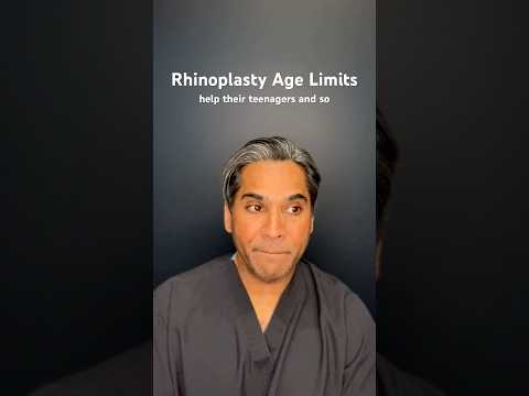 Video thumbnail: Rhinoplasty Age Limits · Dr. Manish H. Shah