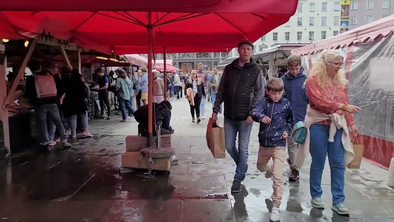 Bergen Norway Market Walkthrough  Fisketorget & Kjottbasaren Seafood Experience