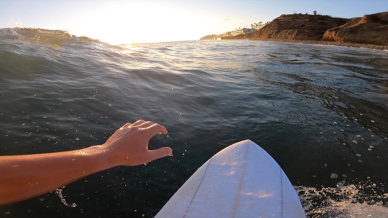 Sunset Surf at Staircase Beach in Malibu, California