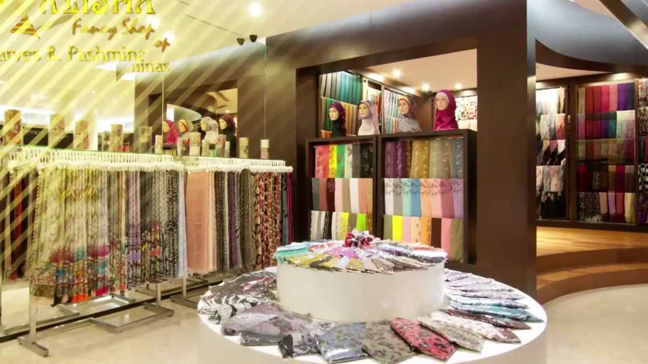 ALISHA FANCY SHOP - TOKO BUSANA MUSLIM DI BANDUNG - YouTube