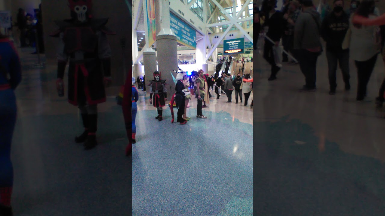 A Crowd of Cosplay at the 2021 LA Comic Con 