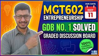 MGT602 GDB 1 Solution 2026 | Entrepreneurship (100% Correct) | Due 11 May! #fypシ゚viral #viralvideo