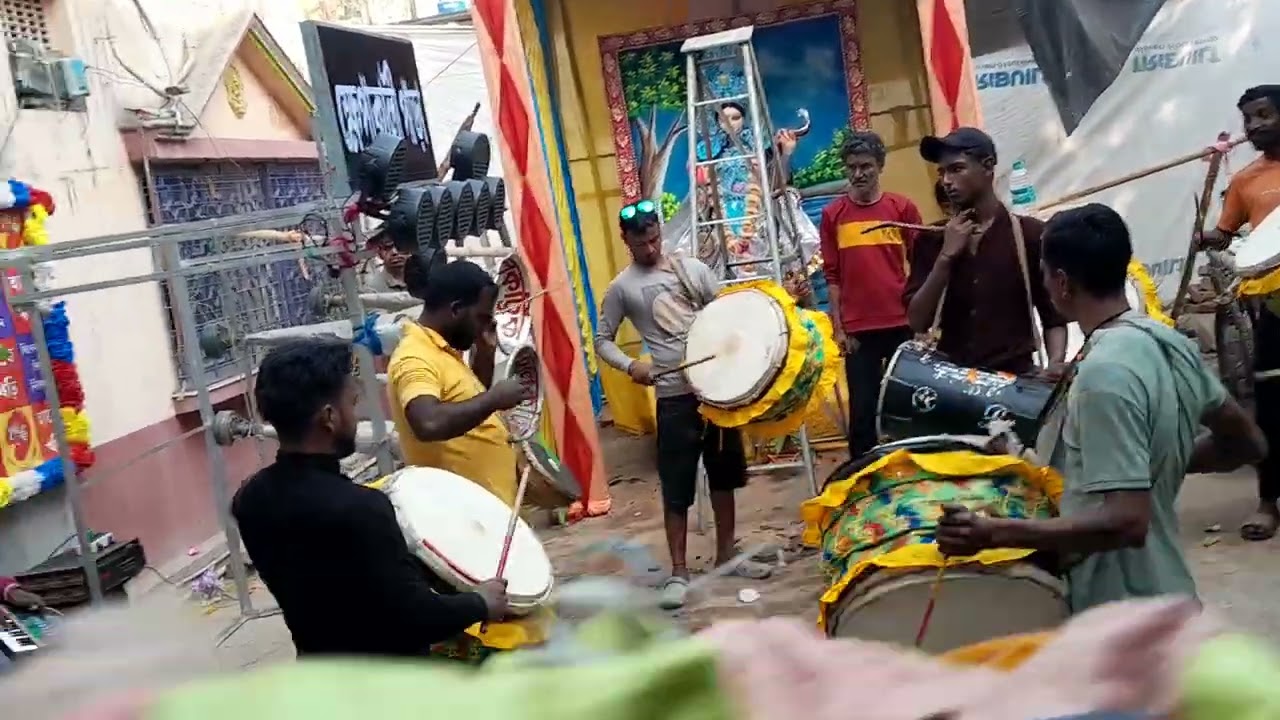 Katwa saraswati puja 2k26 baba loknath dhol thasa party club _ khape ma jubo sompro dai