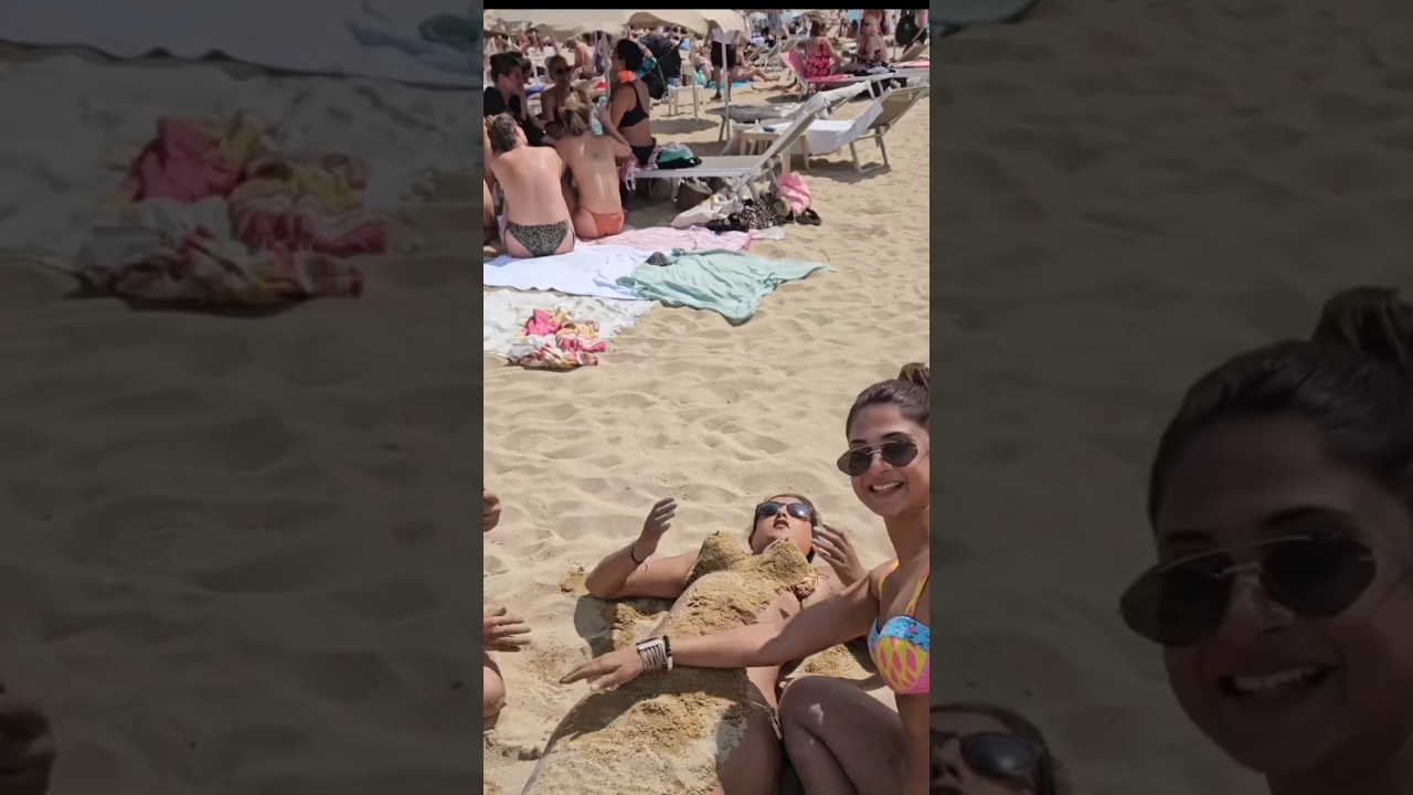 sunny day at barcelona beach spain | Jennifer Winget