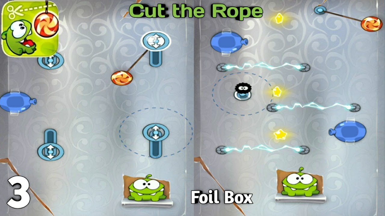 Cut the Rope - Gameplay Walkthrough - Part 3 - Foil Box #UnicornGaming ...