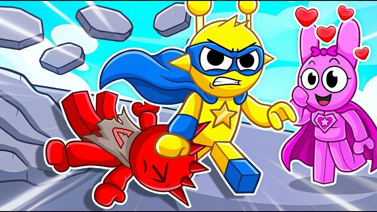 Simon, Pinki e Raddy Viram SUPER-HERÓIS no Roblox! (Incredibox