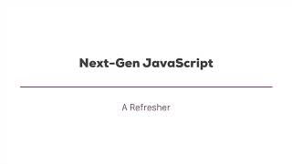 next gen javascript 11 wrap up