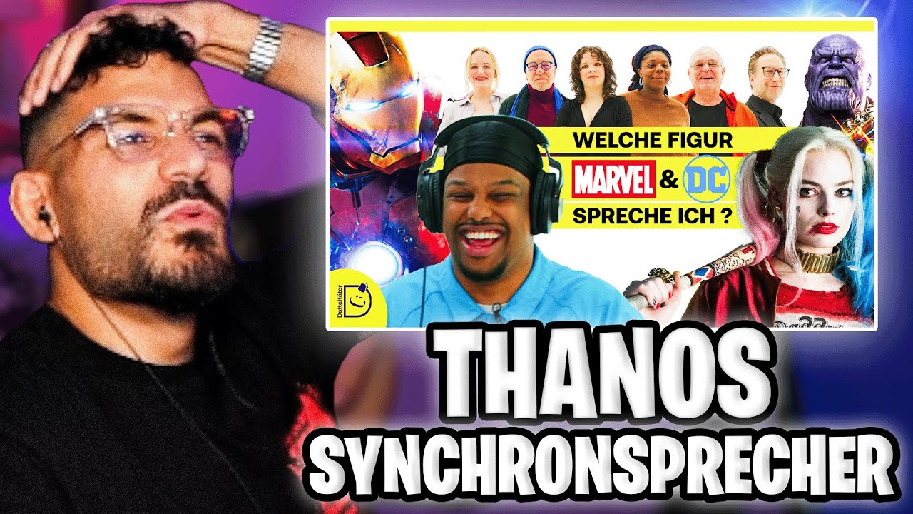 MARVEL SYNCHRONSPRECHER😍 EDIZ Reagiert auf "Sag mir, welchen Marvel/DC Charakter ich spreche!"