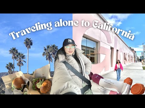 US VLOG: Traveling alone to California, Day trips to Santa Barbara & Melrose