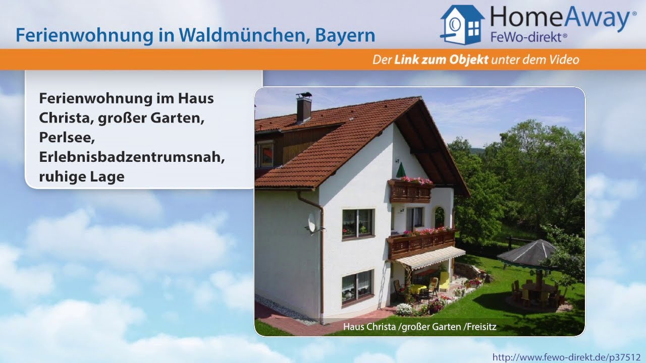 Bayerischer Wald: Ferienwohnung im Haus Christa, großer Garten, Perlsee - FeWo-direkt.de Video