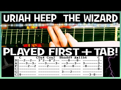 Uriah Heep The Wizard Guitar Chords Lesson & Tab Tutorial + Tuning