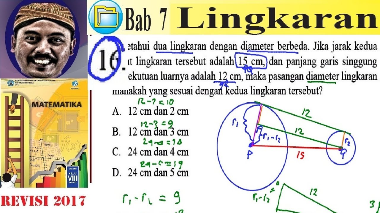 lingkaran , matematika kelas 8 bse k13 rev 2017 uk 7 pg no 16 , selisih