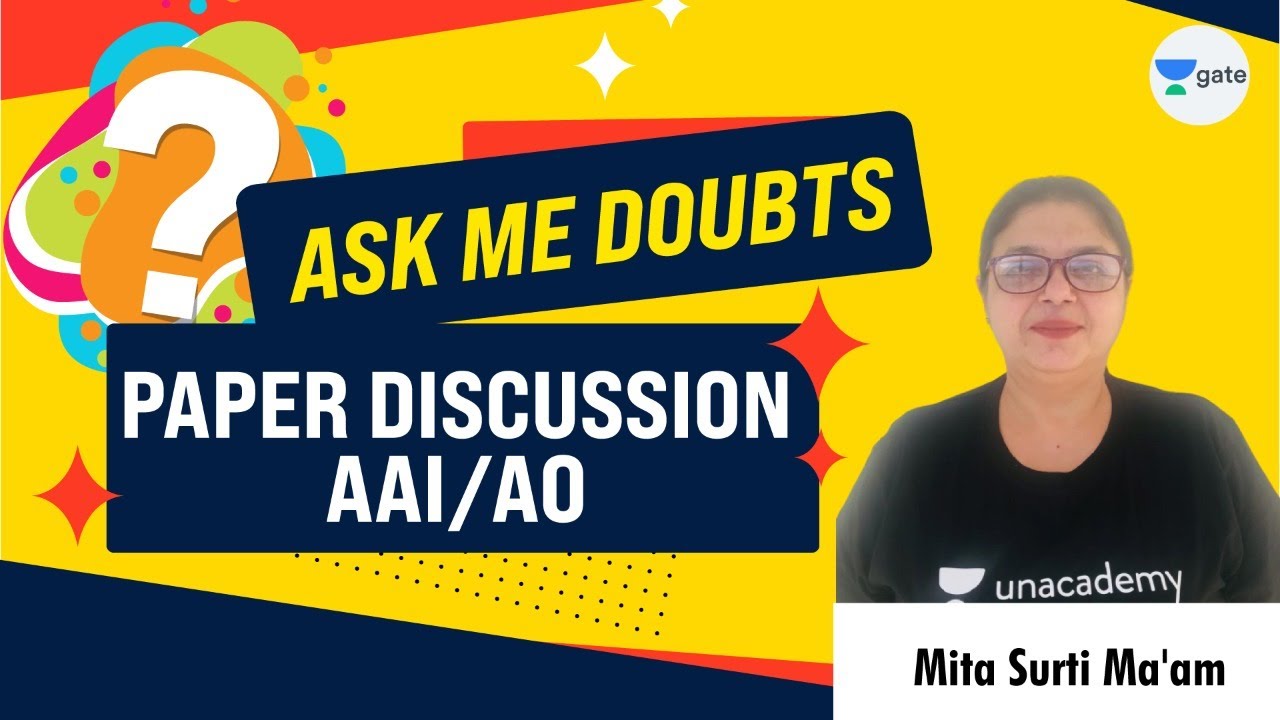 Ask  Me Doubts.... Paper Discussion AAI/AO with Mita ma'am | 