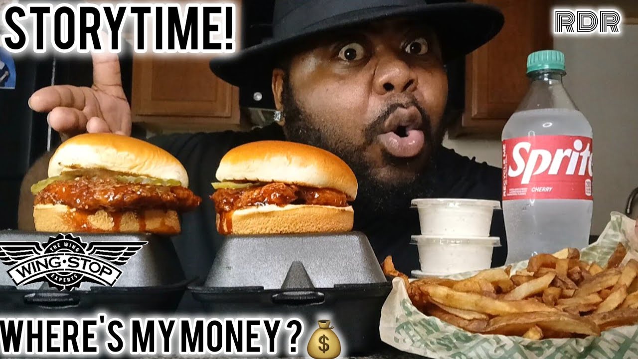 WINGSTOP MUKBANG! STORYTIME "Where's my MONEY"?
