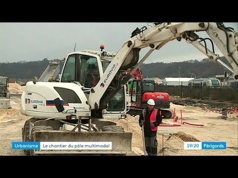 Sur le chantier du pôle d'échange multimodal de Périgueux