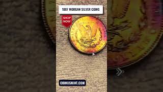 10-Piece Collection Of 1887 Morgan Silver Dollar Coins