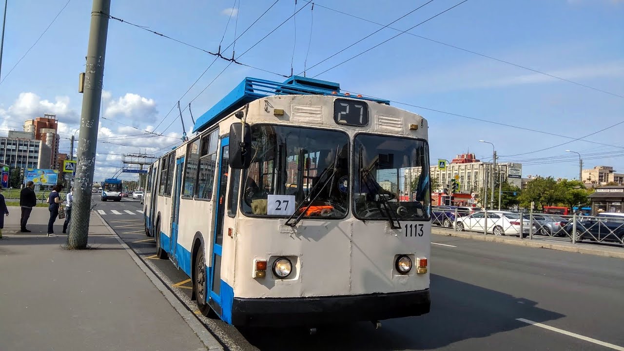 Троллейбус №27 ЗиУ-683 БМ-1 б.1113 (28.08.2018)