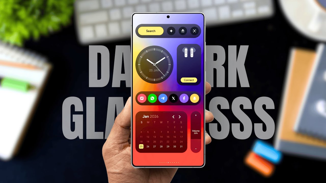 The Android Makeover ! DARK GLASS