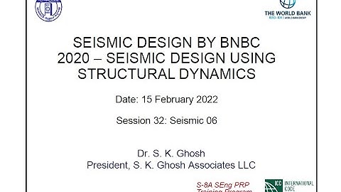 Session 32 | Seismic Design using Structural Dynamics