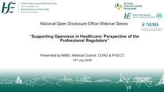 Supporting Openness in Healthcare Perspective of the Professional Regulators 20260715 1148 1
