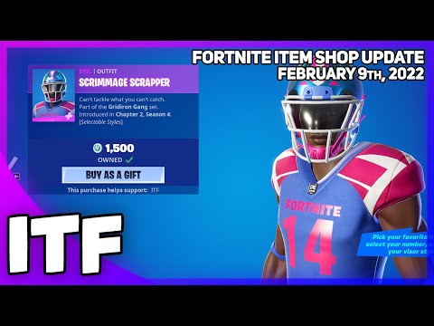 Fortnite Item Shop NFL SKINS RETURN + HUGE SHOP! [February 9th, 2022] (Fortnite Battle Royale)