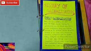 Political Science Project on Globalisation [With Pics] class 12th project latest | Project Models.