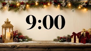 9 Minute Christmas Music Timer – Cozy Holiday Countdown & Acoustic Guitar Carols 🎄 Classroom Focus