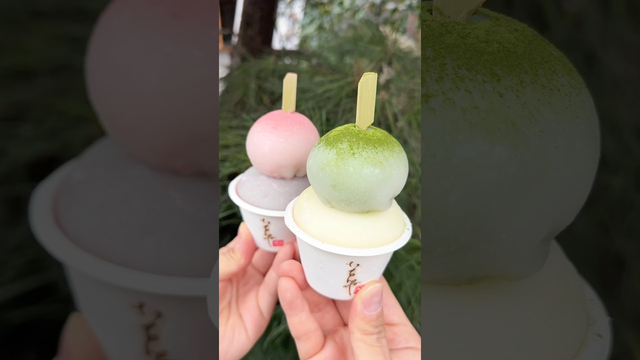 Realistic Yukimi Daifuku wrapped in homemade gelato #japanesefood