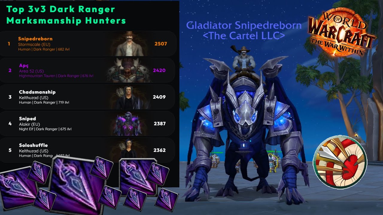 Rank 1 Dark Ranger World in 3v3 | LFG, No Voice, No Trinket | MM Hunter ...