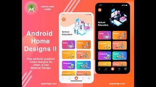 Android Clean UI Home Design with complete source code screenshot 4