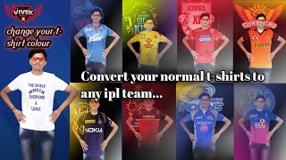 how to make  your normal t-shirts to any ipl team screenshot 4