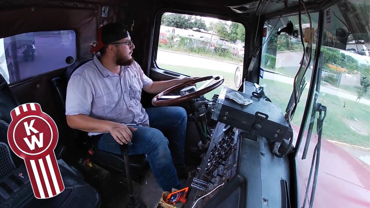 Kenworth floating gears without the clutch, truck cab view YouTube