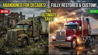 Abandoned for Decades Kenworth W990 Refrigerated Trailer Restored to Factory.
