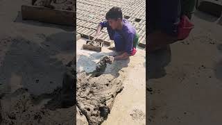 traditional brick-making process #shorts