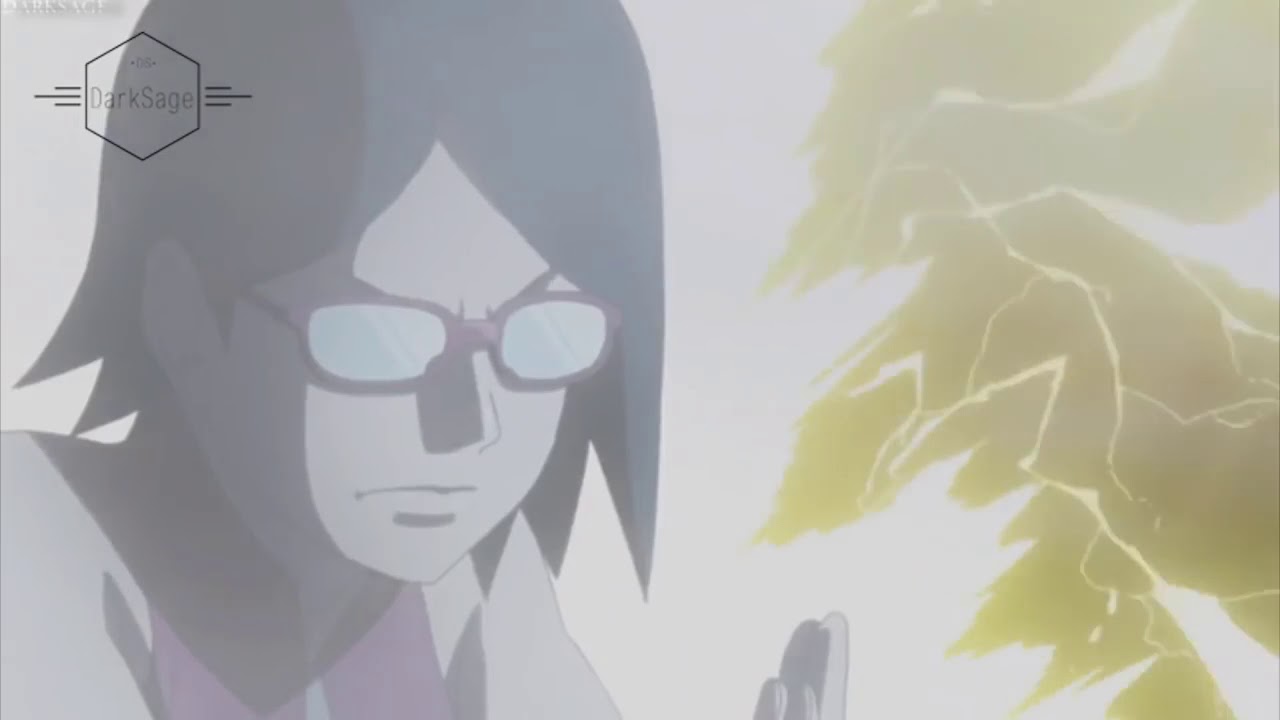 Uchiha Sarada vs Buntan(Lightning Blades) - Sarada Uses Copying Jutsu and Genjutsu