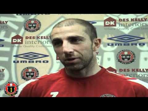 Post match with Pat Fenlon and Owen Heary 1-1 vs. ...