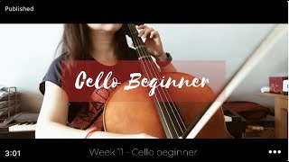 Vlog Practice Week 11 // Cello Beginner 練習日常。(Where Do I Begin) Love Story
