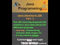 Java Program Java Libraries Part 1