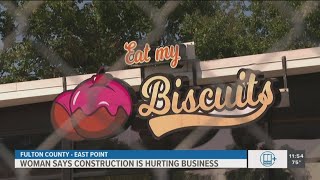 East Point restaurant struggles behind construction zone