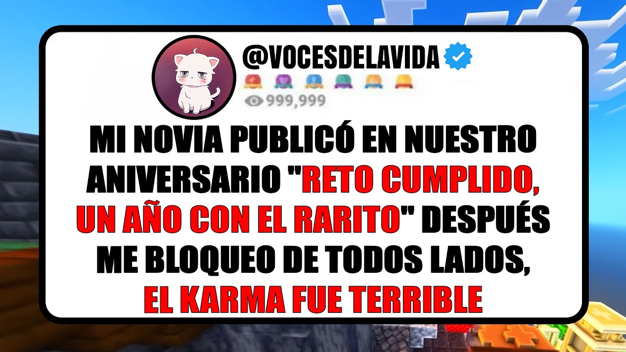 Mi novia PUBLICO en nuestro aniversario RETO CUMPLIDO, UN AÑO CON EL RARITO, su KARMA FUE TERRIBLE