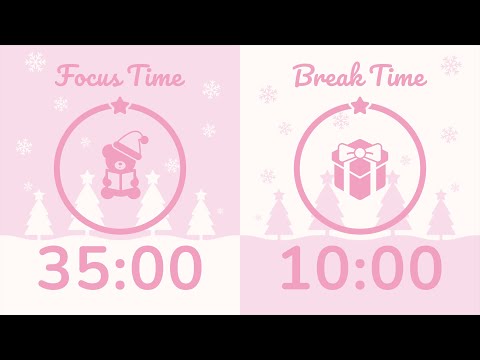 35 10 Pomodoro Timer With Pink Noise 3 Hour Study With Me For Deep Focus ADHD 